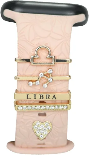Miniatura 29 de Abalorios de Correa de Reloj Decorativos de 12 Constelaciones para Mujeres Compatibles con Apple Watch de 38 mm, 40 mm, 41 mm, 42 mm, 44 mm, 45 mm