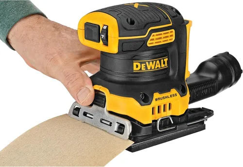 Miniatura 11 de DEWALT Lijadora inalámbrica de velocidad variable de 1/4 hoja sin escobillas MAX XR de 20 V (solo herramienta) (DCW200B)