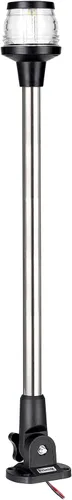 MARINE SYSTEM Hecho 3-NM LED plegable de popa de barco luz de anclaje de barco de 360° para pontón y barco de pesca, 25 pulgadas, 12-24 V