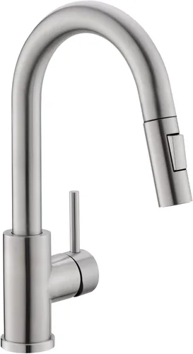 Miniatura 14 de Cenosa Moderno grifo de fregadero de barra para fregadero de cocina, manija única con rociador extraíble, grifo de fregadero de preparación fría y 4