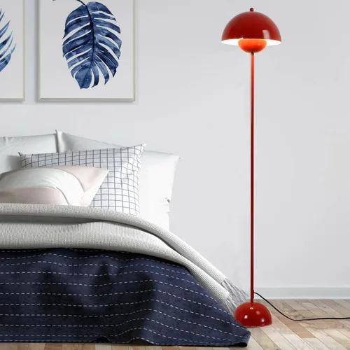 Miniatura 2 de COSYLUX Lámpara de pie moderna para sala de estar, lámpara de pie alta industrial para dormitorio, pantalla de metal que refleja la luz, lámpara