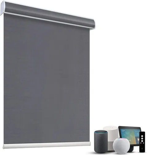 Miniatura 72 de SmartWings Persianas Motorizadas con Sombras para Ventana Control Remoto Funciona con Thread Apple Homekit Z-Wave Alexa 100% Blackout de Doble Cara