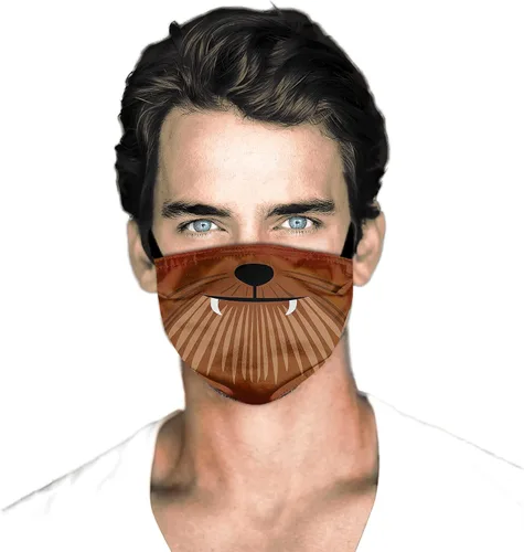 Miniatura 2 de Men Women's 3Pcs Face Mask Washable Face Mask with Adjustable EarLoops Face Mask Bandana