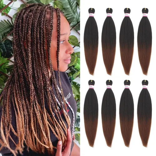 Miniatura 83 de Extensiones de cabello para trenzar preestiradas, color negro, 12 pulgadas, 8 paquetes de cabello natural para trenzar, fácil trenza, ajuste de agua