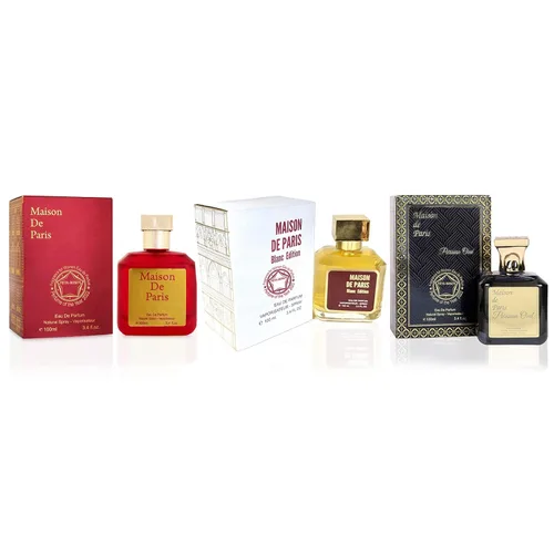 Miniatura 3 de Mason de Paris+Parisian Oud+Blanc Edition - Colección de perfumes para mujer, Eau de Parfum en espray natural, aroma fresco, juego de regalo