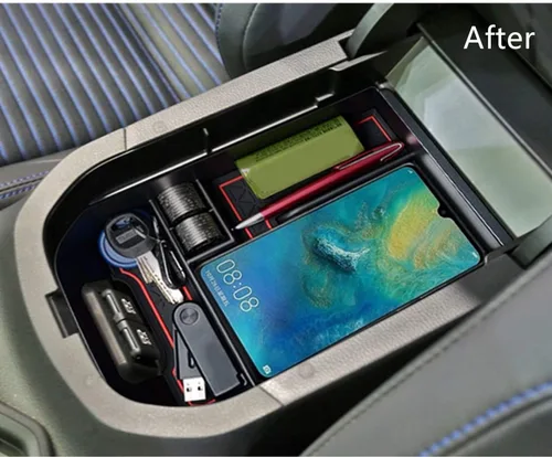 Miniatura 3 de Compatible con Toyota RAV4 2019 2020 2021 2022 2023 2024 2025 y RAV4 Prime 2021-2025 Accesorios Bandeja organizadora de consola central, caja de Rojo