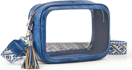 Miniatura 18 de Bolsa transparente para eventos en estadios, bolsa transparente aprobada para estadios, bolsa cruzada para conciertos, deportes, festivales