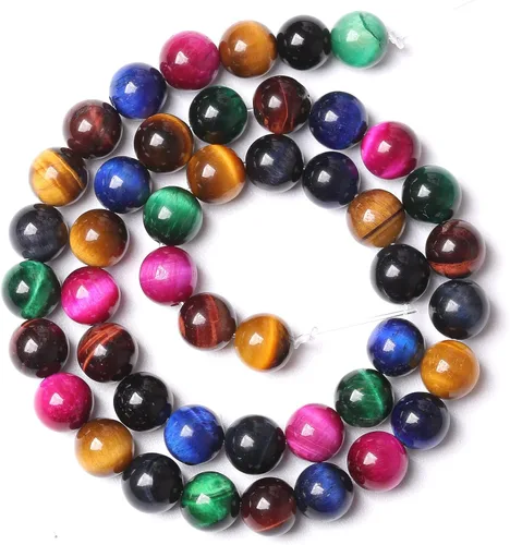 Miniatura 52 de 45 cuentas de turquesa de 0.315 pulgadas con concha de howlita azul perla y turquesa cuentas de piedra para hacer joyas, pulseras, collares, aretes