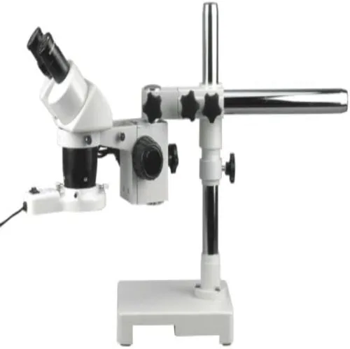 Miniatura 7 de AmScope Microscopio estéreo binocular SW-3B13, oculares WH10x, aumento 10X y 30X, objetivo 1X/3X, soporte de brazo único