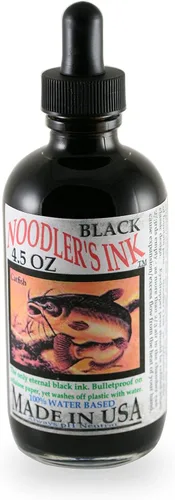 Noodler's Pluma estilográfica de tinta embotellada con cuentagotas, 4.5 oz, color negro
