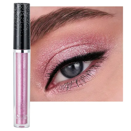 Miniatura 14 de Sombras de ojos con purpurina, sombras de ojos líquidas, metales de larga duración, plata brillante, dorado, sombras de ojos coloridas de alto 11#
