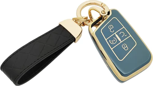 Miniatura 5 de Funda protectora de TPU para llavero compatible con VW Atlas Tiguan Taos Passat Jetta Beetle Golf MK6 Polo llave inteligente Azul