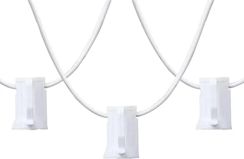 Miniatura 7 de Cadena de luces de Navidad C9 de 25 pies, enchufes de luz E17 con separación de 12 pulgadas, juego de cadena de luces C9 blanco para decoración