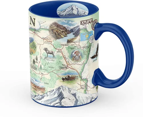 Miniatura 27 de Xplorer Maps Boston Map Taza de cerámica (16 onzas) – Taza de café sin BPA para bebidas calientes y frías – perfecta para oficina, hogar o regalo