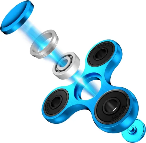 Miniatura 3 de Juguetes Spinner Fidget, Rodamientos de Acero Inoxidable de Alta Velocidad de 2 a 5 Minutos de Giro, Juguetes Spinner EDC Alivian y Reducen el Azul