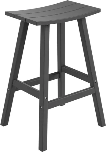 Miniatura 11 de HDPE Laguna Contempo - Taburete de bar de 29", color negro