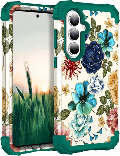 Miniatura 23 de Hocase Funda para Galaxy S20 FE 5G, Protección resistente a prueba de golpes, goma de silicona suave + parachoques de plástico duro, funda
