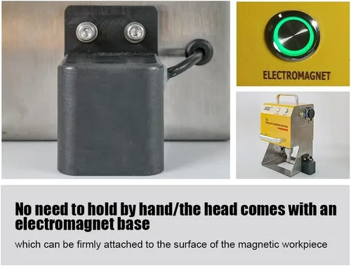 Miniatura 7 de Máquina neumática de grabado de metal de 100 W, máquina neumática de marcado de puntos de metal Peen Máquina de marcado de placa Grabador
