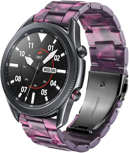 DEALELE Correas compatibles con Galaxy Watch de 1.81 pulgadas / Galaxy 3 de 1.77 pulgadas y 0.87 pulgadas, correa de resina colorida de repuesto