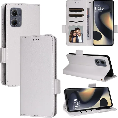 Miniatura 229 de Funda de piel sintética compatible con Motorola Moto E22 4G, funda de piel sintética compatible con Motorola Moto E22i 4G, color negro