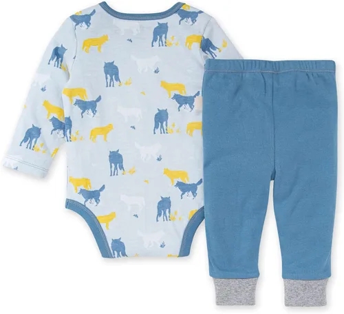 Miniatura 2 de Burt's Bees Baby Conjunto de traje y pantalón para bebé, 100% algodón orgánico