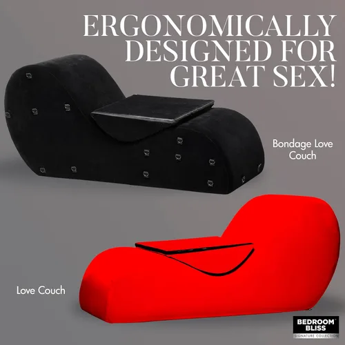 Miniatura 9 de Sofá Bedroom Bliss Love para principiantes, hombres, mujeres y parejas. Ideal para posicionamiento sexual y penetración profunda. Espuma de apoyo