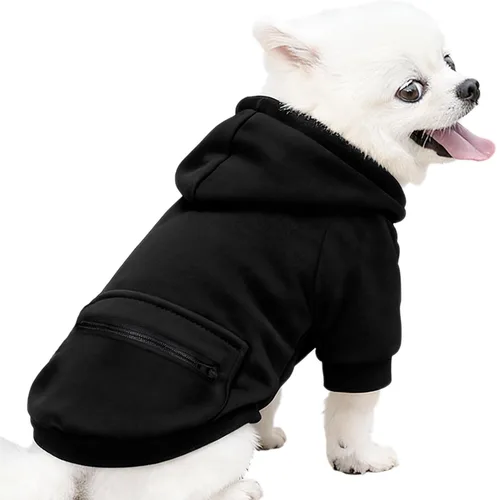 Miniatura 2 de Jecikelon Abrigo de Clima Frío para Perro Mascota con Bolsillo Sudadera de Invierno para Perro Ropa Cálida para Cachorros para Perros Pequeños Ropa