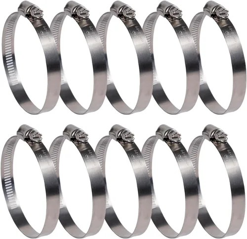 Miniatura 16 de Winlong Abrazaderas de manguera de acero inoxidable de 1/2 pulgadas, 24 unidades de abrazaderas de manguera de transmisión de engranajes