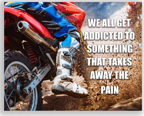 Miniatura 12 de Inspirational Wall Art Co. - I Was Born To Ride - Regalo de carreras de motocross ATV Freestyle para niños, citas de motivación, carteles impresos