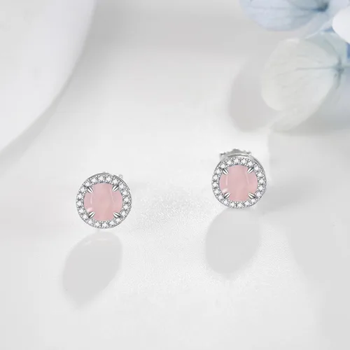 Miniatura 3 de LarimarAquamarineLapis LazuliMoss AgateAmethystTurquoiseOnyxTiger EyeMoonstoneLabradoriteRose Quartz Earrings Stud Sterling Silver Natural
