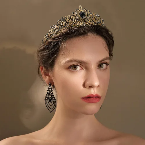 Miniatura 2 de CIEHER - Tiaras y coronas para mujeres y niñas - Regalos de corona para novia, boda, graduación, cumpleaños y Navidad