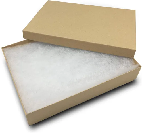 Miniatura 2 de TheDisplayGuys For Your Modern Living The Display Guys, Paquete de 25 cajas de cartón de papel de cartón relleno de algodón de 7 1/8 x 5 1/8 x 5 1/8