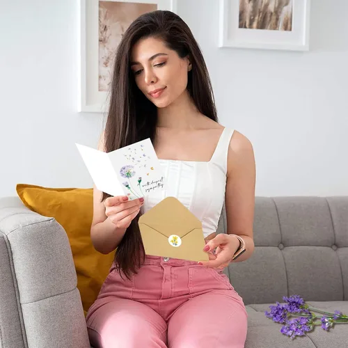 Miniatura 6 de Obbyidk Paquete de 40 tarjetas de condolencias con sobres, tarjetas de condolencia de flores de acuarela, tarjeta de duelo, juego de caja a granel