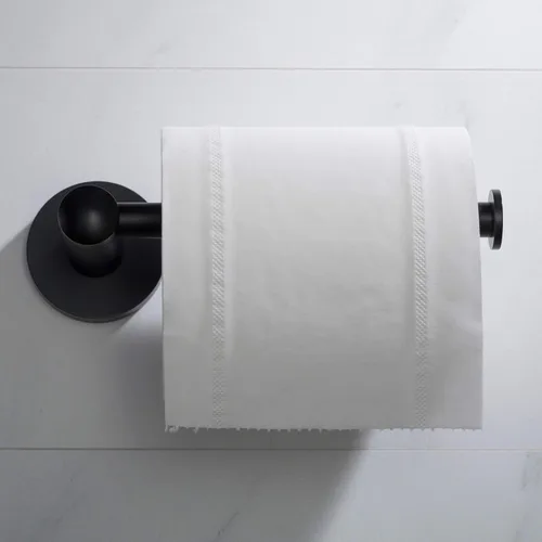 Miniatura 7 de KRAUS Elie KEA-18829MB - Soporte para papel higiénico, acabado negro mate, color negro