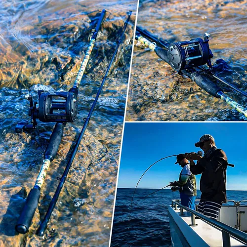 Miniatura 8 de Sougayilang Fishing Rod Combo with Conventional Reel, Medium Heavy for Catfish Salmon and Steelhead Saltwater Fishing