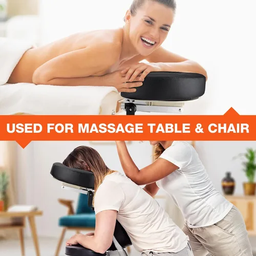 Miniatura 7 de Udefineit Mesa de masaje ajustable, cuna y almohada, mesa de masaje de spa, cama o silla, plataforma para reposacabezas con almohada facial, kit
