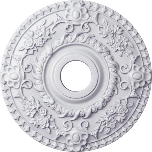 Miniatura 35 de Ekena Millwork CM18RORUS Medallón de techo de rosa, 18.0 in de diámetro exterior x 3.5 in de diámetro interior x 1.4 in de diámetro interior x 1.4