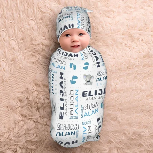Miniatura 5 de Manta personalizada para bebé y niño con nombre, mantas de bebé personalizadas para niñas y niños con nombre, artículos personalizados para bebés