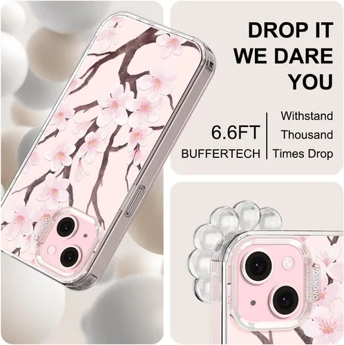 Miniatura 5 de MOSNOVO Funda para iPhone 15 Plus/iPhone 14 Plus, [Protección contra caídas de grado militar Buffertech de 6.6 pies]