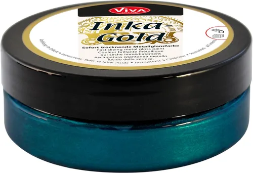 Miniatura 10 de Viva Decor Inka Gold Gilding Wax 2.3 oz (Oro) - Pasta de Pulido Metálica a Base de Cera de Fácil Aplicación. Brillo Metálico de Secado Rápido, Dorado