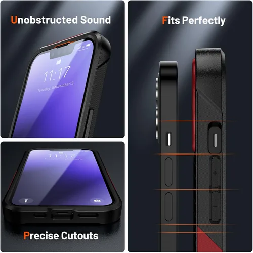 Miniatura 6 de Funda diseñada para iPhone 14 Plus, regalo 2 en 1, protección contra caídas de grado militar, resistente a prueba de golpes, para iPhone 14 Plus
