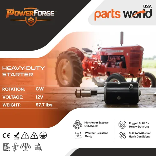 Miniatura 2 de Arrancador de 12 V para Ford 8N 9N 2N con unidad Bendix Ford 8n Starter 12 voltios con unidad Bendix 8N-11001 8N-11002 8N-1100R 9N-11001