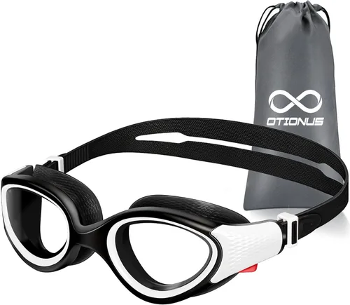 Miniatura 9 de Gafas de natación para adultos, antiniebla, anti rayos UV, sin fugas, visión clara, gafas de natación para hombres y mujeres, unisex