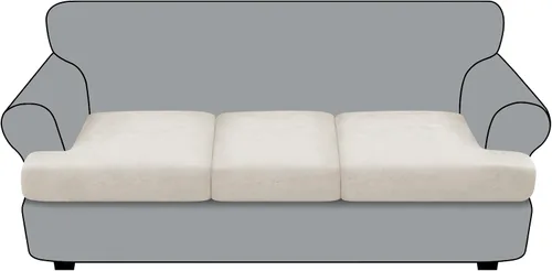 Miniatura 103 de Funda de cojín para sofá con aspecto de cuero, 1 unidad, elástica, para sala de estar, funda de cojín individual para sofá, protector de asiento