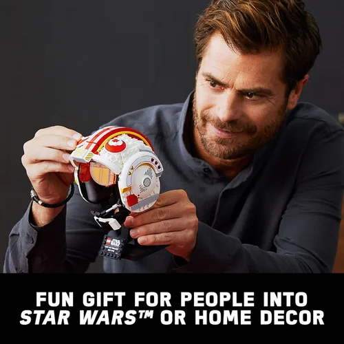 Miniatura 5 de LEGO Star Wars Luke Skywalker - Casco rojo 5 para adultos 75327, modelo de exhibición para construir, decoración coleccionable para el hogar u