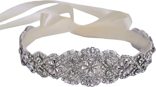 Miniatura 41 de azaleas Cinturón de boda fino de cristal para mujer, cinturón de novia para boda, dama de honor, accesorios de vestido de niña de las flores, 16