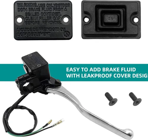 Miniatura 7 de Cilindro maestro de freno delantero derecho para Kawasaki Prairie 300 360 400 700 Bayou 300 Brute Force 650 Lakota 300 Mojave 250 KVF300 KVF360