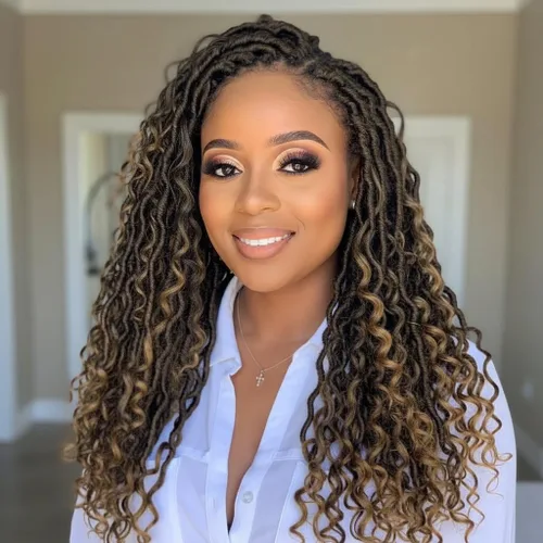 Miniatura 13 de Fulcrum Goddess Locs Cabello de Ganchillo de 10 Pulgadas, 8 Paquetes Nuevo Locs Sintéticos de Ganchillo para Mujeres Negras, Locs de Ganchillo