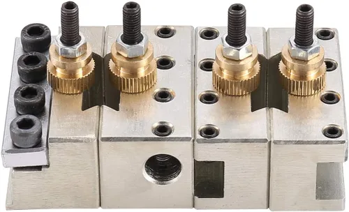 Miniatura 5 de Soporte de torno de cambio rápido, poste de herramienta de acero mini torno y soportes multifid portaherramientas
