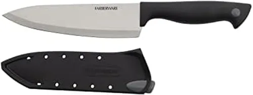 Miniatura 21 de Farberware Edgekeeper – Cuchillo de carnicero de 15 cm con cubierta autoafilable, cuchillo de cocina de acero inoxidable de alto carbono con mango